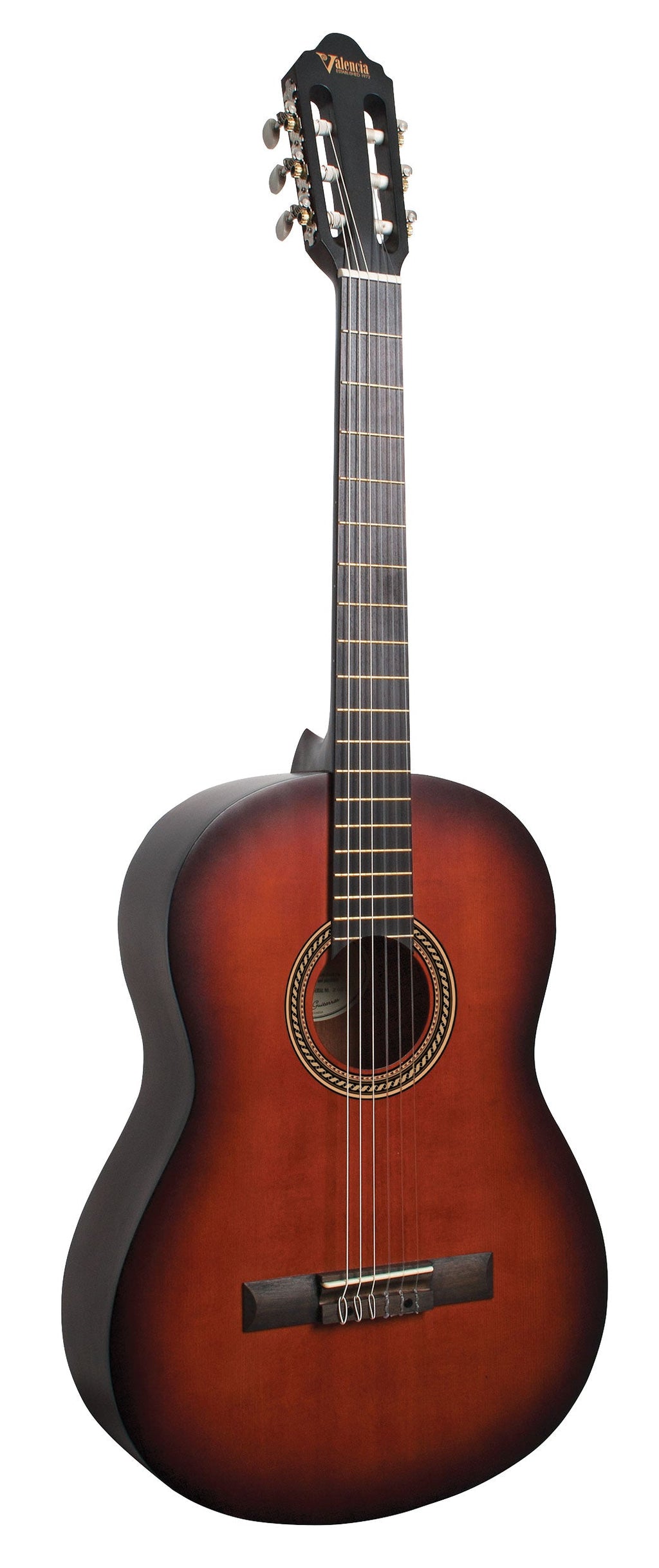 Valencia VC204HCSB Full Size Classical Guitar - Classic Sunburst Satin