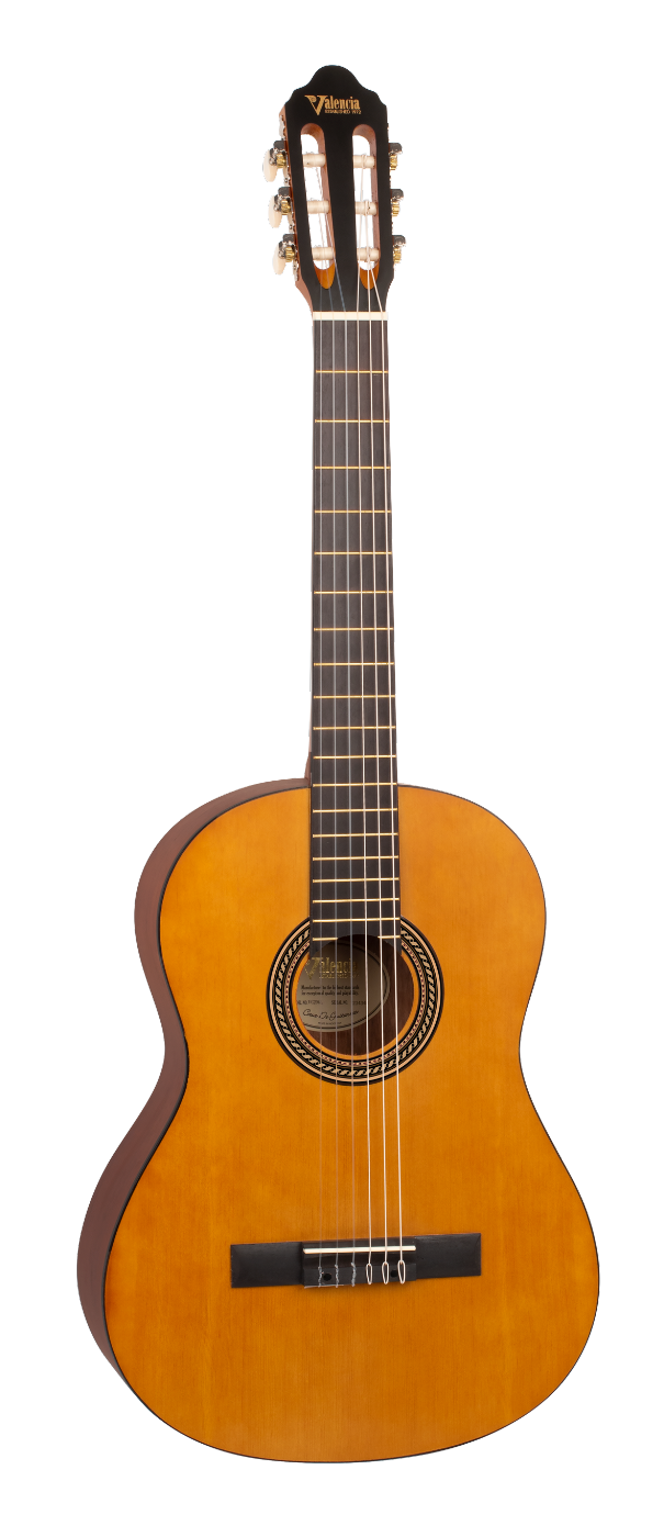 Valencia VC204L Full Size Left Hand Classical Guitar in Antique Natural Satin