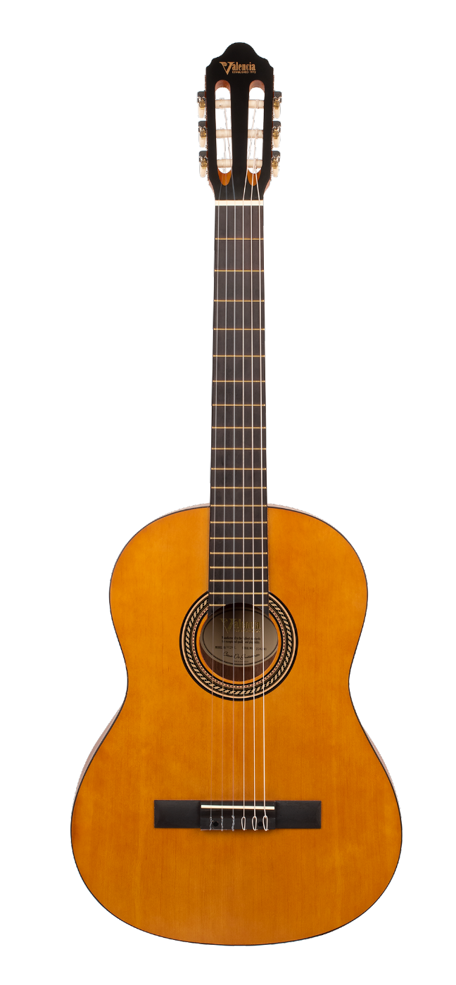 Valencia VC204L Full Size Left Hand Classical Guitar in Antique Natural Satin