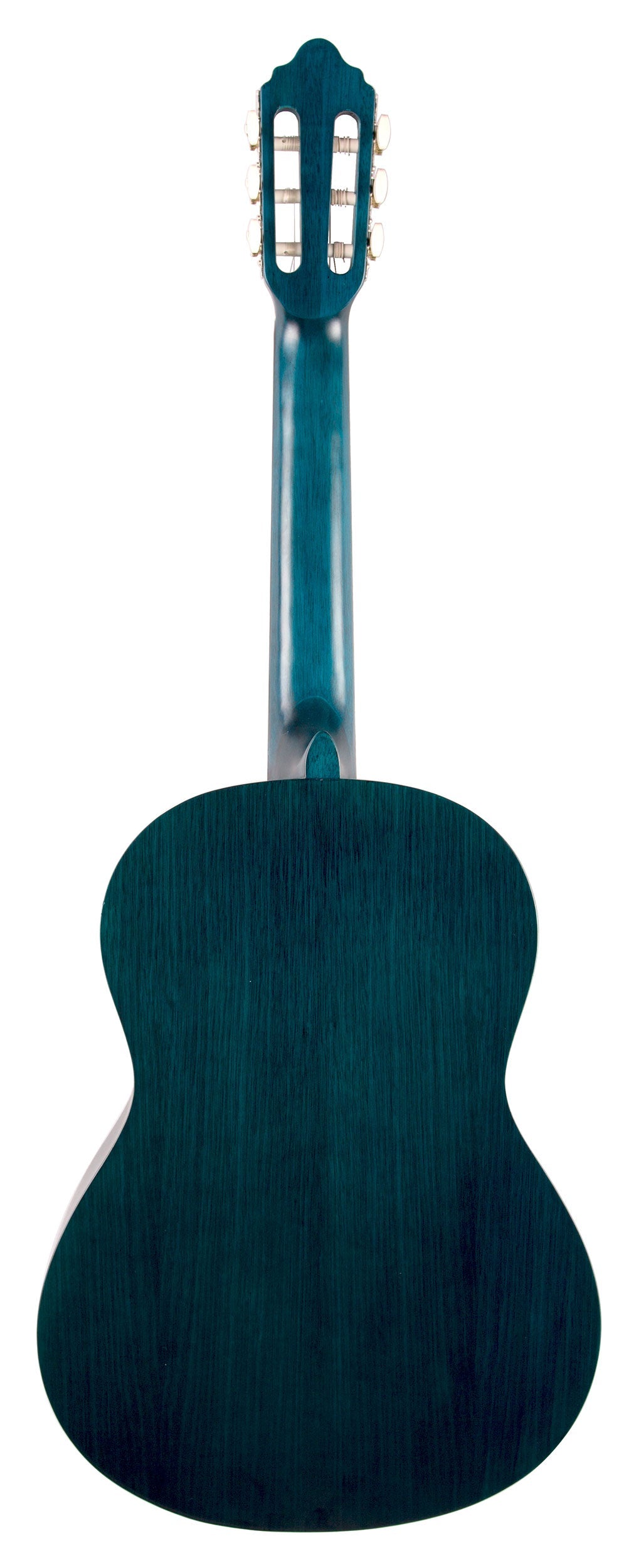Valencia VC204TBU Full Size Classical Guitar in Transparent Blue Satin