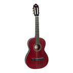 Valencia VC204TWR Full Size Classical Guitar in Transparent Wine Red Satin