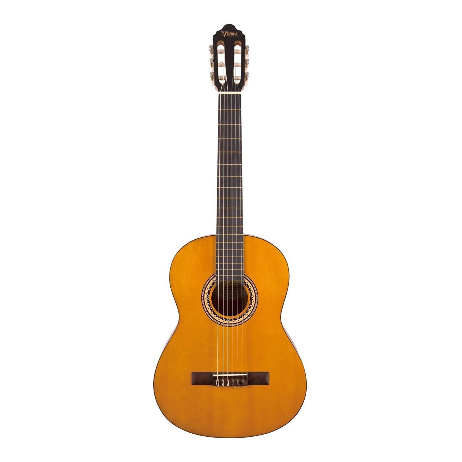 Valencia VC204 Classical Guitar - Antique Natural Satin