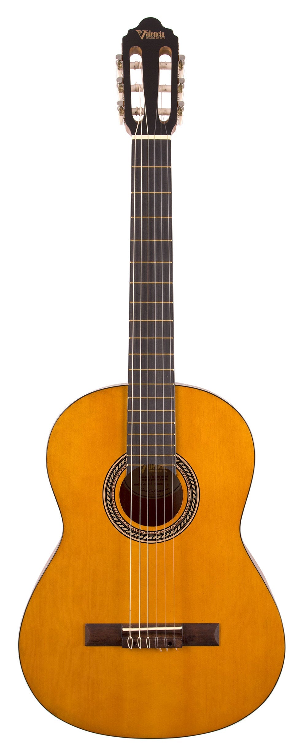 Valencia VC204 Classical Guitar - Antique Natural Satin