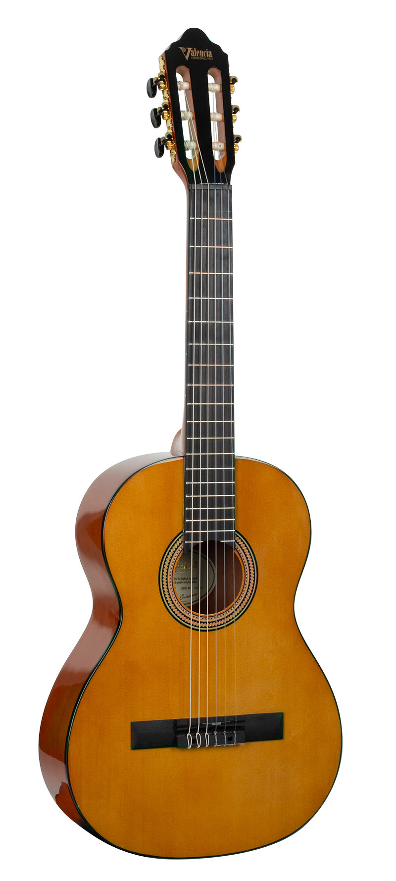 Valencia VC263 3/4 Size Classical Guitar in Antique Natural Gloss