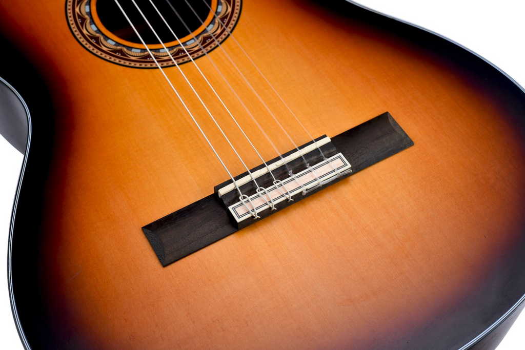 Valencia VC304ASB Full Size Classical Guitar in Antique Sunburst Satin