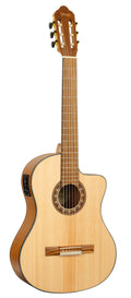 Valencia VC304CE Full Size Classical Guitar with Pickup in Natural Satin