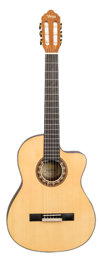 Valencia VC304CE Full Size Classical Guitar with Pickup in Natural Satin