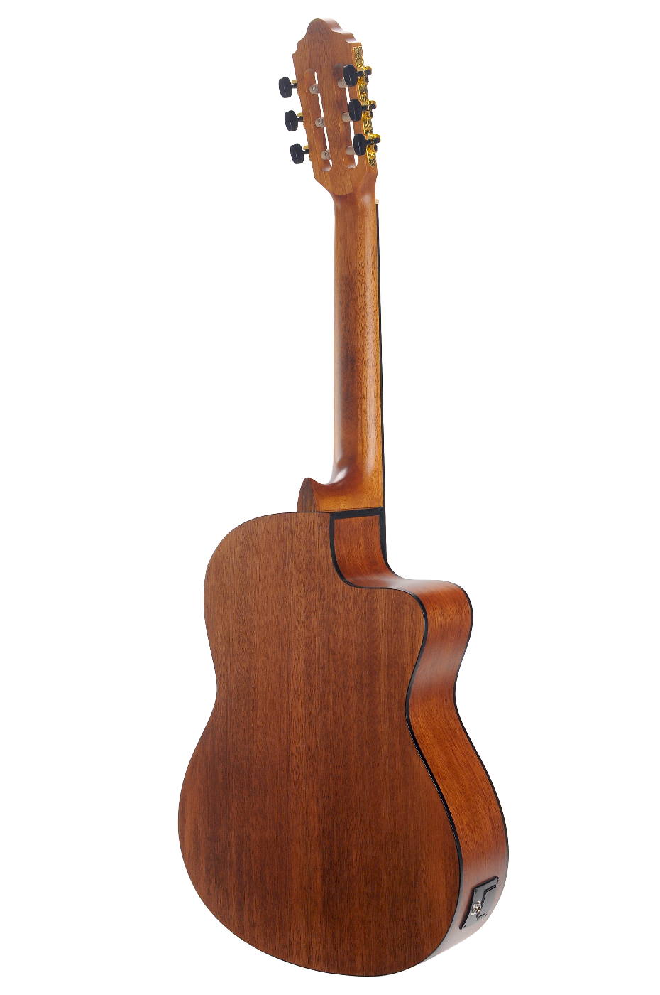 Valencia VC304CEL Full Size Left Hand Classical Guitar with Pickup in Natural Satin