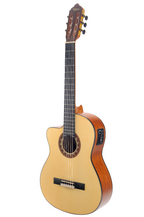 Valencia VC304CEL Full Size Left Hand Classical Guitar with Pickup in Natural Satin