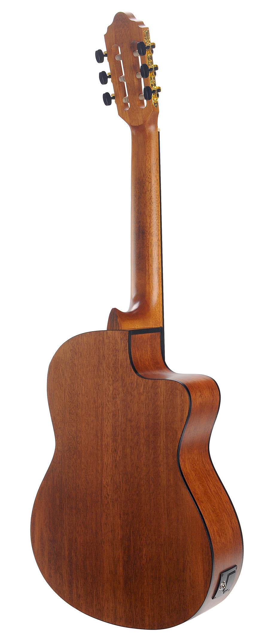 Valencia VC304CEL Full Size Left Hand Classical Guitar with Pickup in Natural Satin