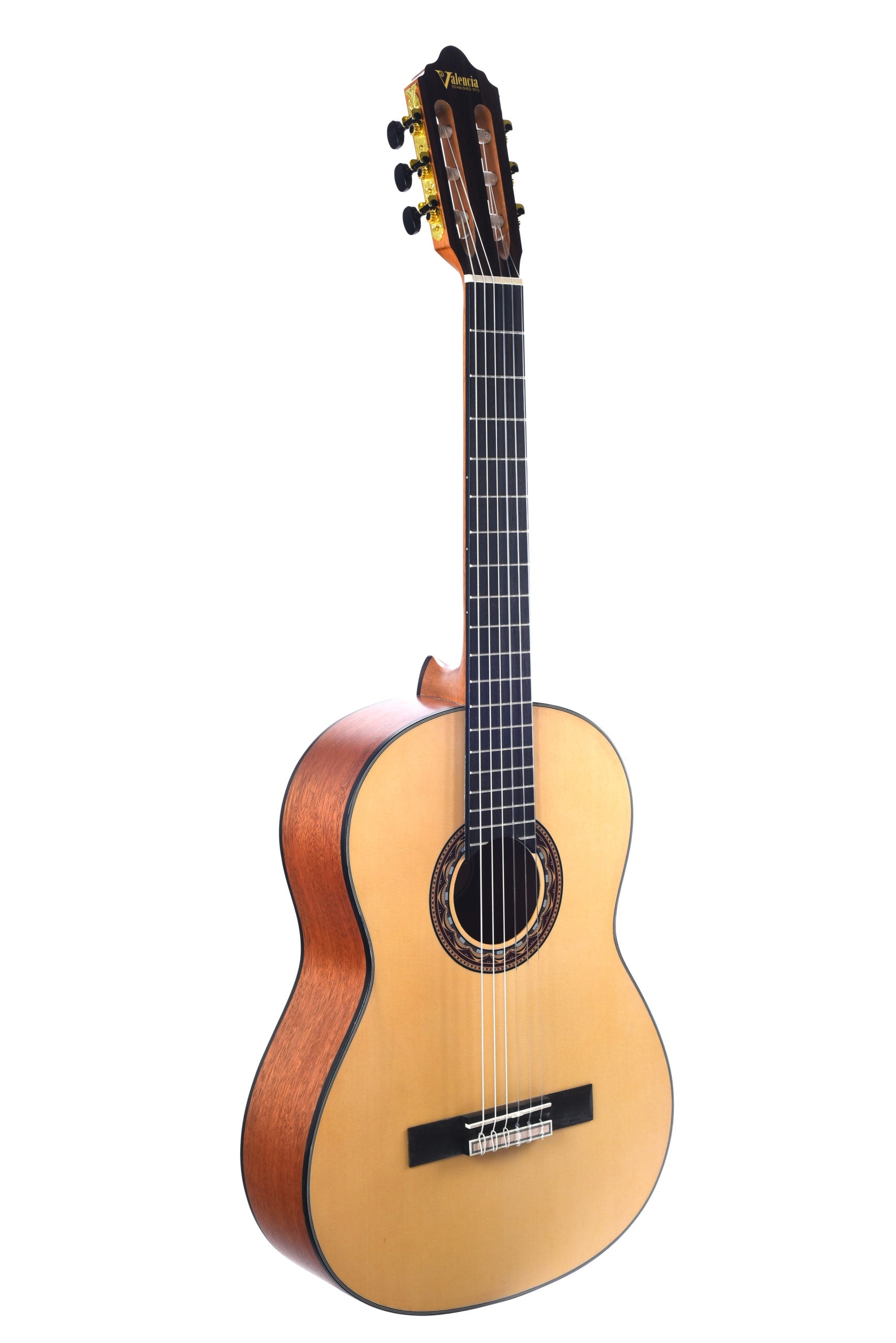 Valencia VC304 Full Size Classical Guitar in Natural Satin