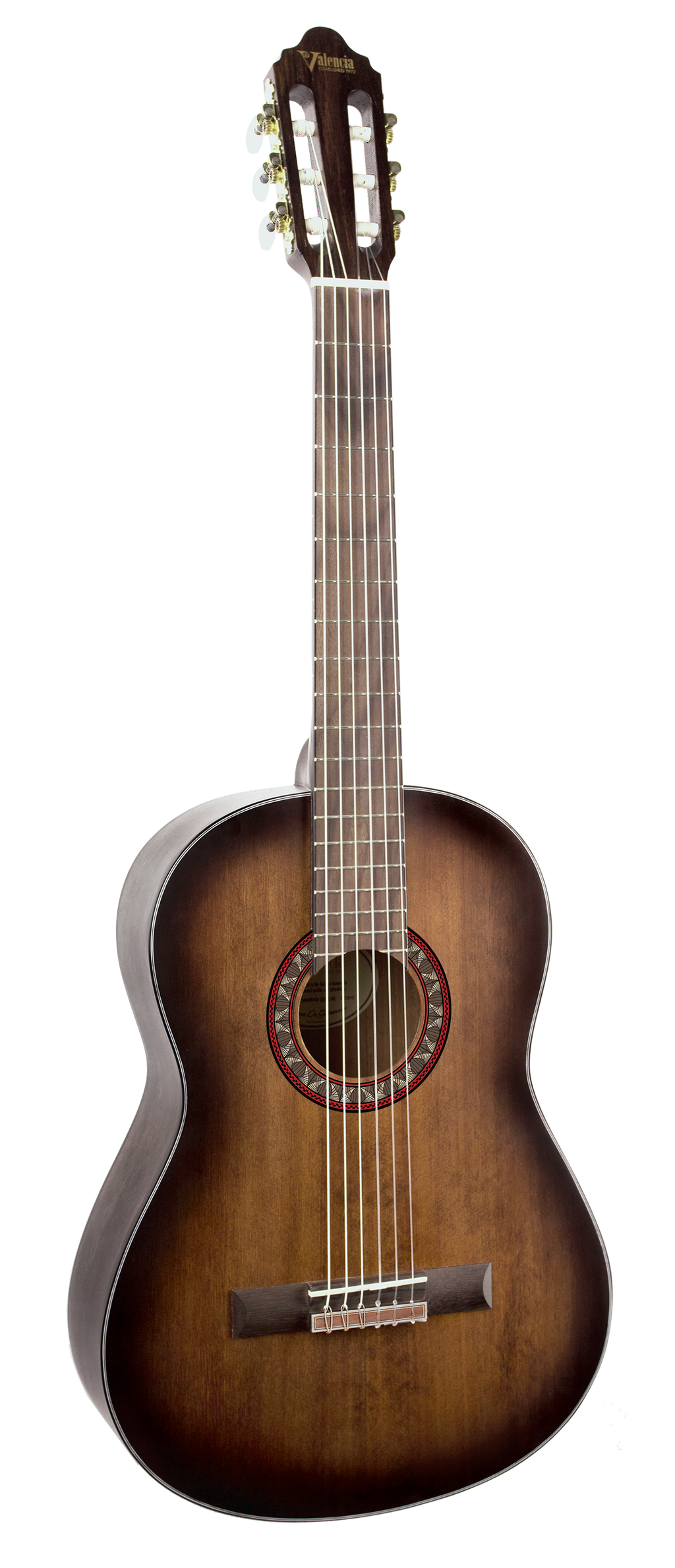 Valencia VC404HSB Full Size Classical Guitar in Historic Sunburst Satin