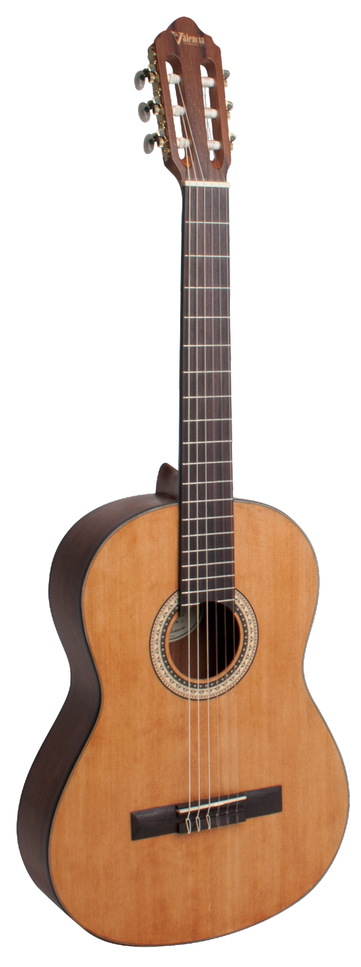 Valencia VC404 Full Size Classical Guitar in Vintage Natural Satin