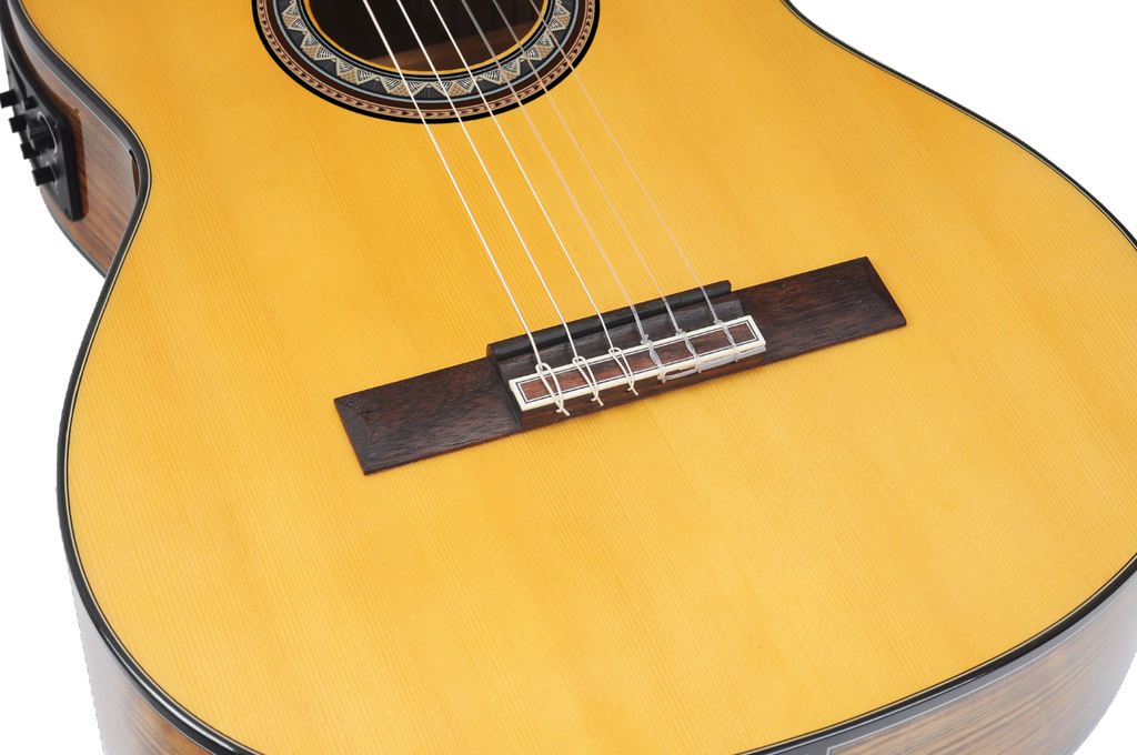 Valencia VC564CE Full Size Classical Guitar with Pickup in Natural High Gloss