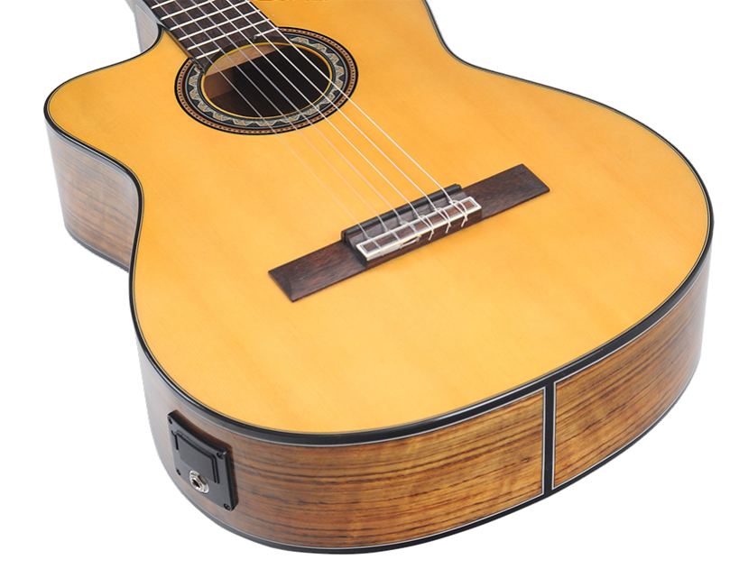 Valencia VC564CEL Full Size Left Hand Classical Guitar with Pickup in  Natural High Gloss