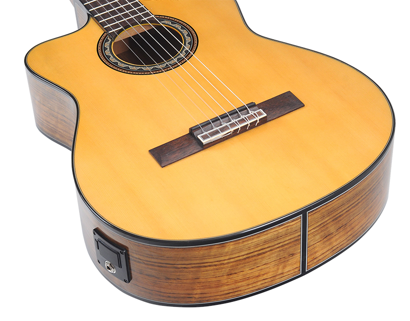Valencia VC564CEL Full Size Left Hand Classical Guitar with Pickup in  Natural High Gloss