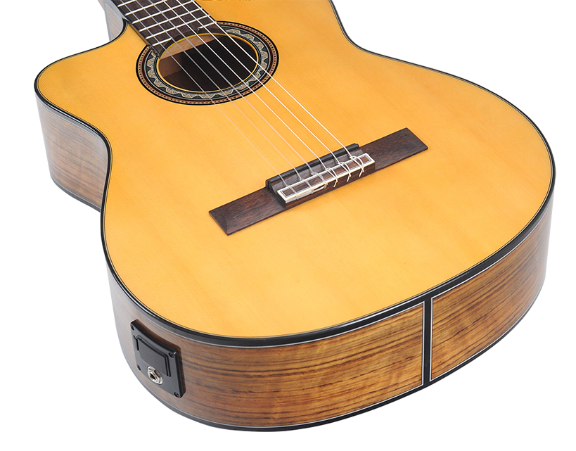 Valencia VC564CEL Full Size Left Hand Classical Guitar with Pickup in  Natural High Gloss