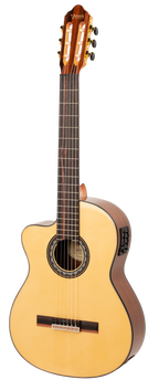 Valencia VC564CEL Full Size Left Hand Classical Guitar with Pickup in  Natural High Gloss