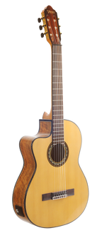 Valencia VC564CEL Full Size Left Hand Classical Guitar with Pickup in  Natural High Gloss