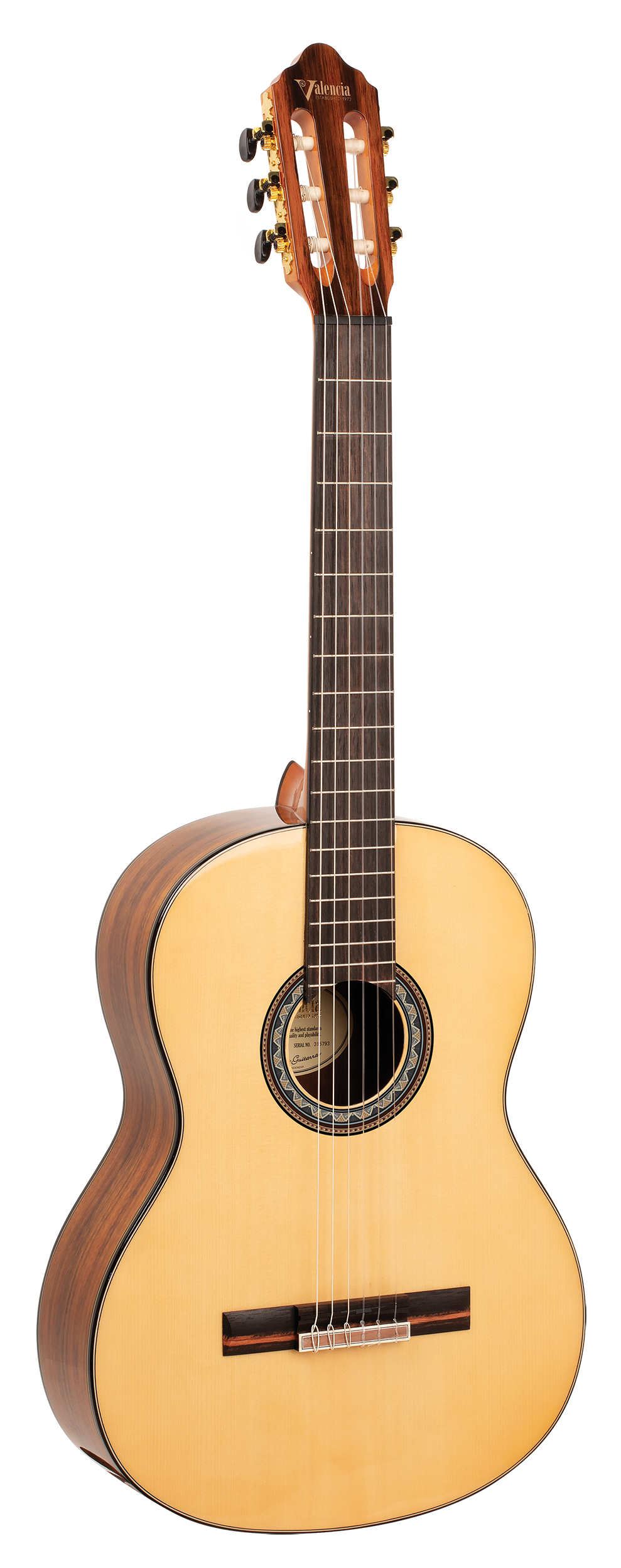 Valencia VC564 Full Size Classical Guitar in Natural High Gloss