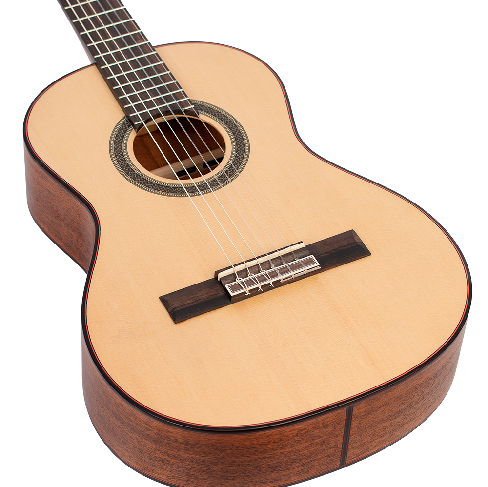 Valencia VC703 3/4 Size Solid Top Classical Guitar in Natural Satin