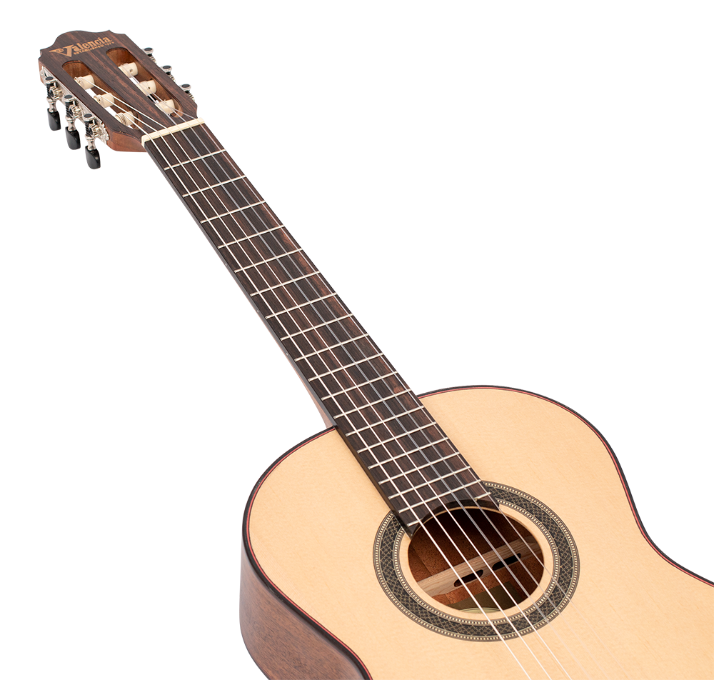 Valencia VC703 3/4 Size Solid Top Classical Guitar in Natural Satin