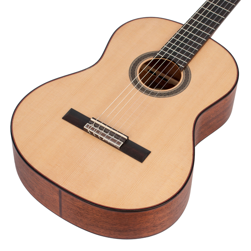 Valencia VC704 Solid Top Classical Guitar in Natural Satin