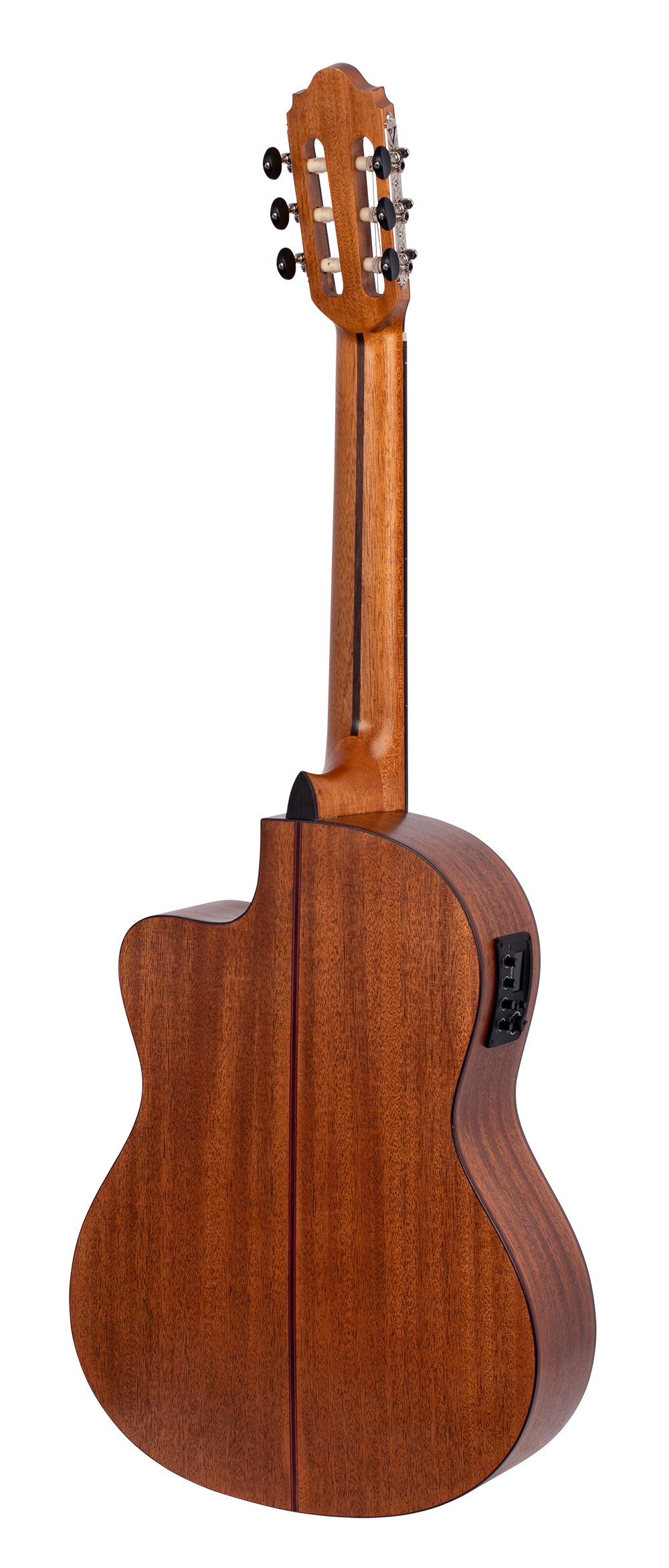 Valencia VC704CE Full Size Solid Top Classical Guitar with Pickup - Natural Satin