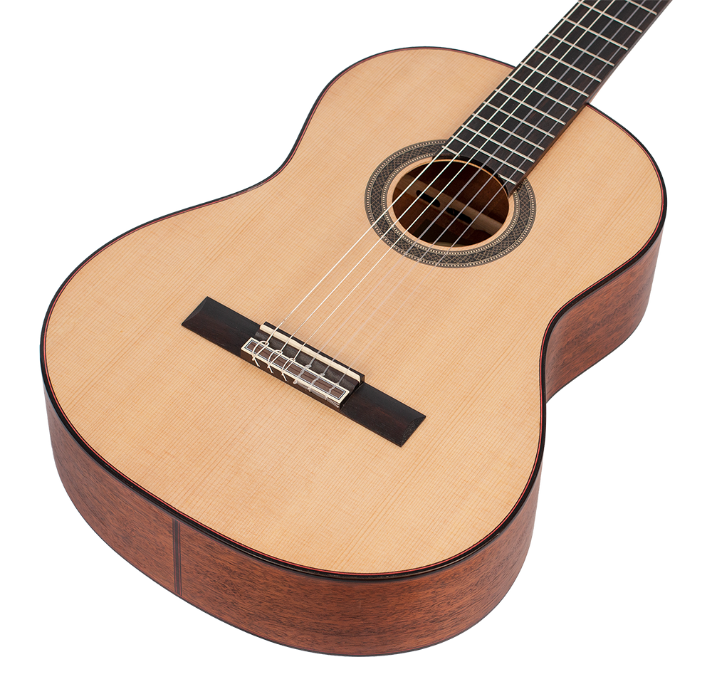 Valencia VC704 Solid Top Classical Guitar in Natural Satin