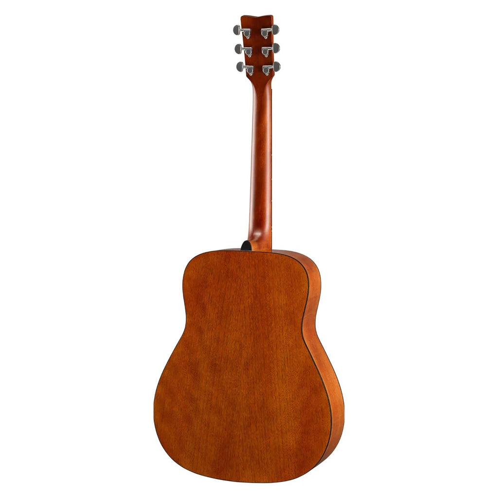 Yamaha FG800 dreadnought acoustic guitar with solid spruce top and brown sunburst finish, showcased from front angle.