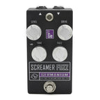 Cusack Music Screamer Fuzz Germanium Effects Pedal showcasing a compact, vintage-style effects pedal with input and control knobs.