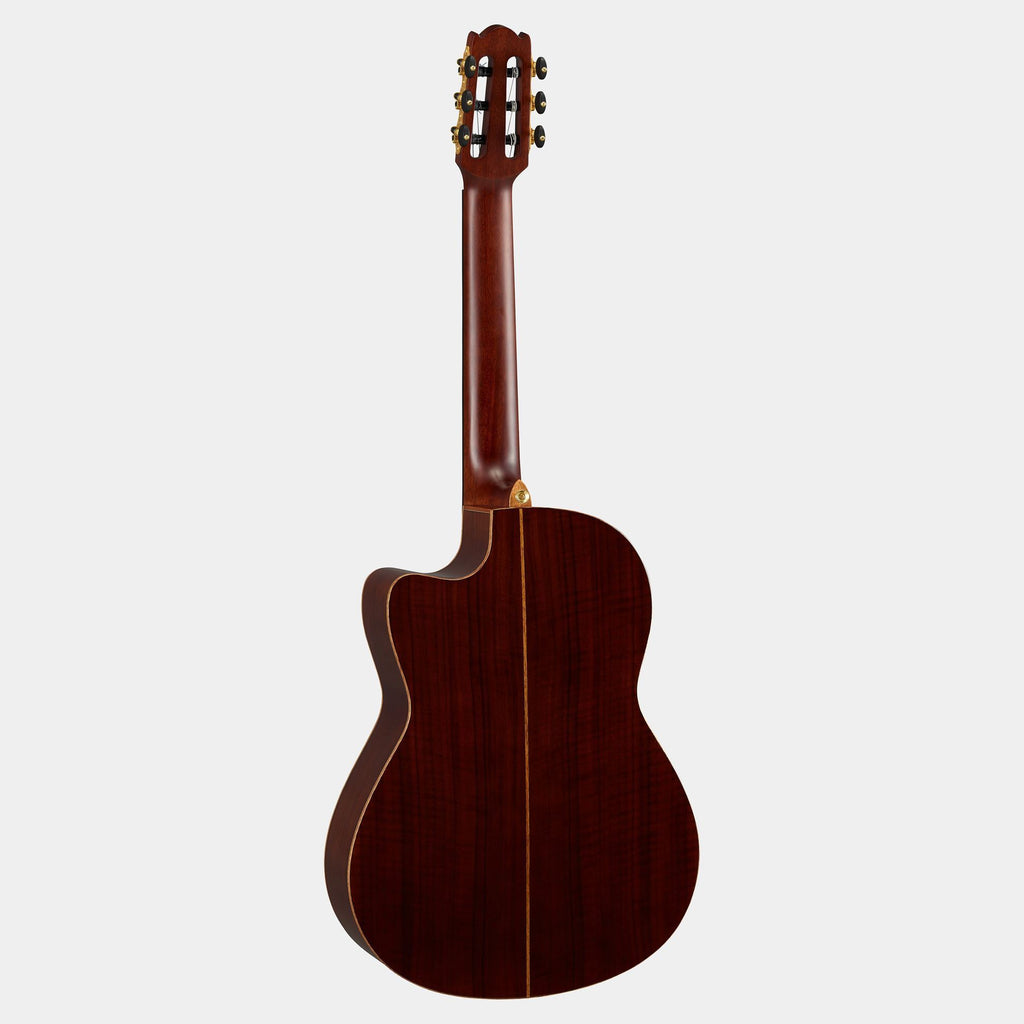 Yamaha NCX3 natural finish nylon acoustic classical guitar with pick up, showcasing elegant body and neck design.