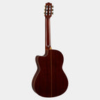 Yamaha NCX3 natural finish nylon acoustic classical guitar with pick up, showcasing elegant body and neck design.