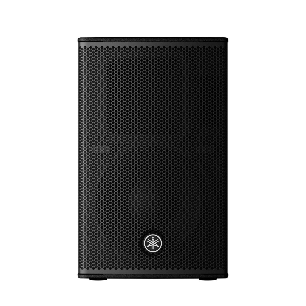 Yamaha DHR10 powered loudspeaker with rugged design, professional audio equipment for high-quality sound reinforcement.