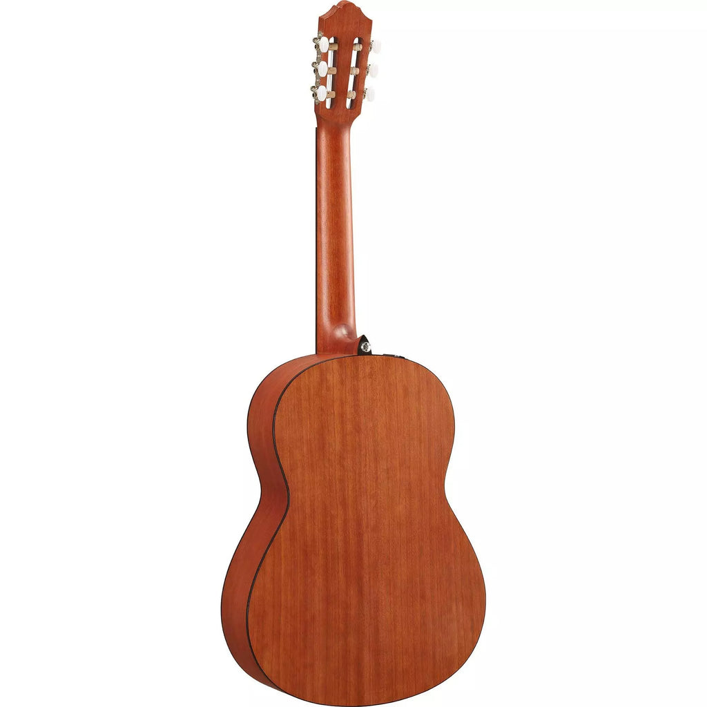 Yamaha CGX122M acoustic-electric classical guitar with cedar top, showing the full body and neck of the instrument.