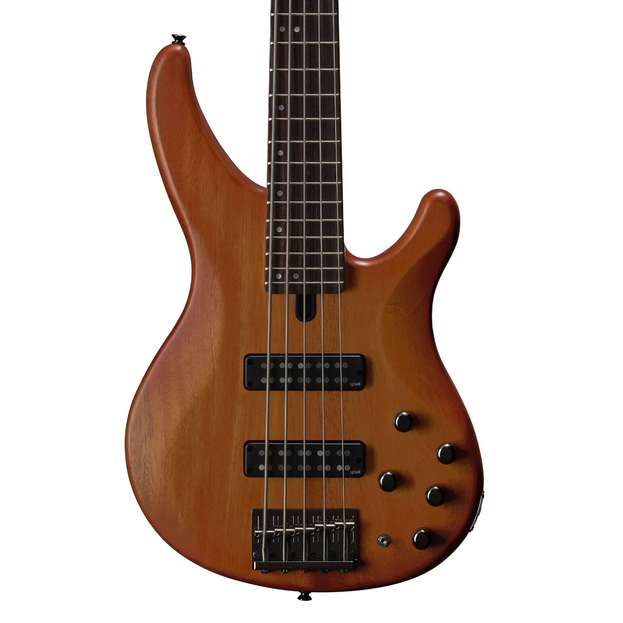 Yamaha TRBX505 5-String Bass Guitar with Maple/Mahogany Neck in in Brick Burst