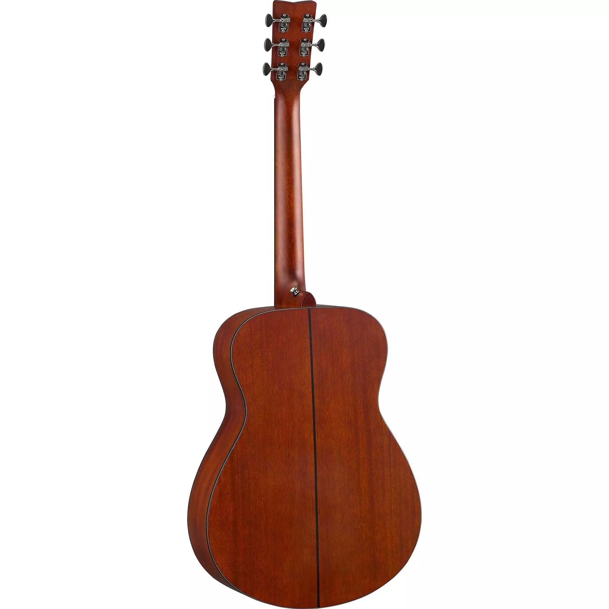 Yamaha FSX3 Red Label concert size acoustic guitar in vintage natural wood finish, showcasing its body and fretboard.