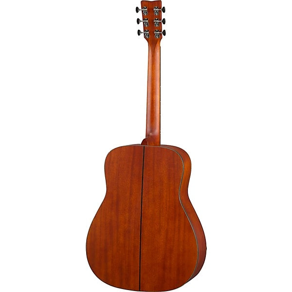 Yamaha FG3 Red Label dreadnought acoustic guitar in vintage natural finish, showcasing its classic body and wood grain details.
