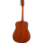 Yamaha FG3 Red Label dreadnought acoustic guitar in vintage natural finish, showcasing its classic body and wood grain details.