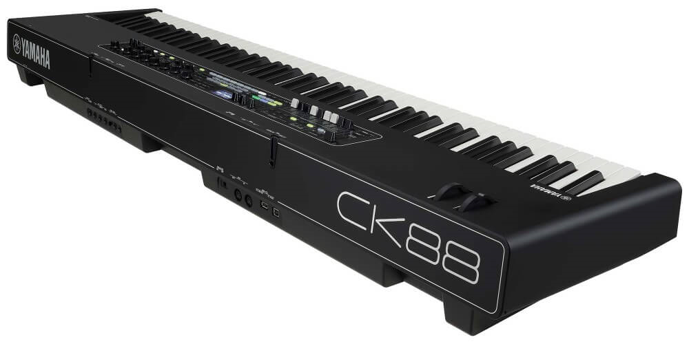 Yamaha CK88 88-key stage keyboard with built-in speakers and Bluetooth connectivity, ideal for live performances and music practice.