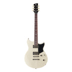 Yamaha Revstar RSS20 Standard electric guitar in vintage white with chrome hardware and dual humbucker pickups.
