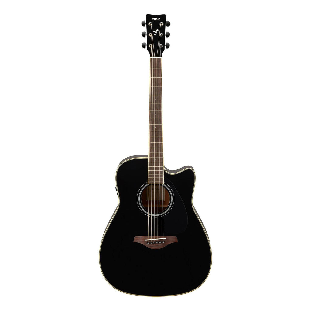 Yamaha FGC-TA Traditional Western Style Cutaway Acoustic Guitar Transatlantic Black