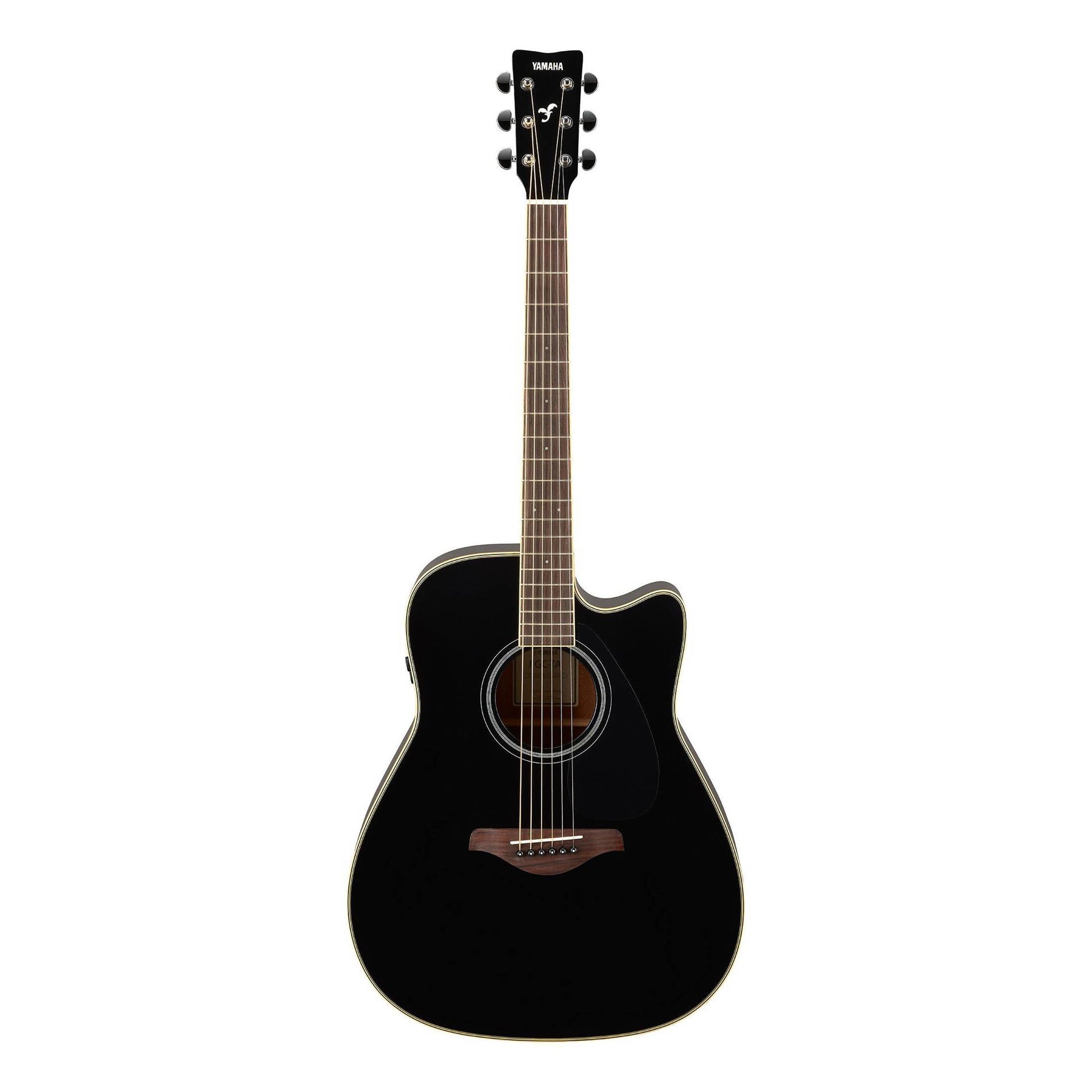Yamaha FGC-TA Traditional Western Style Cutaway Acoustic Guitar Transatlantic Black