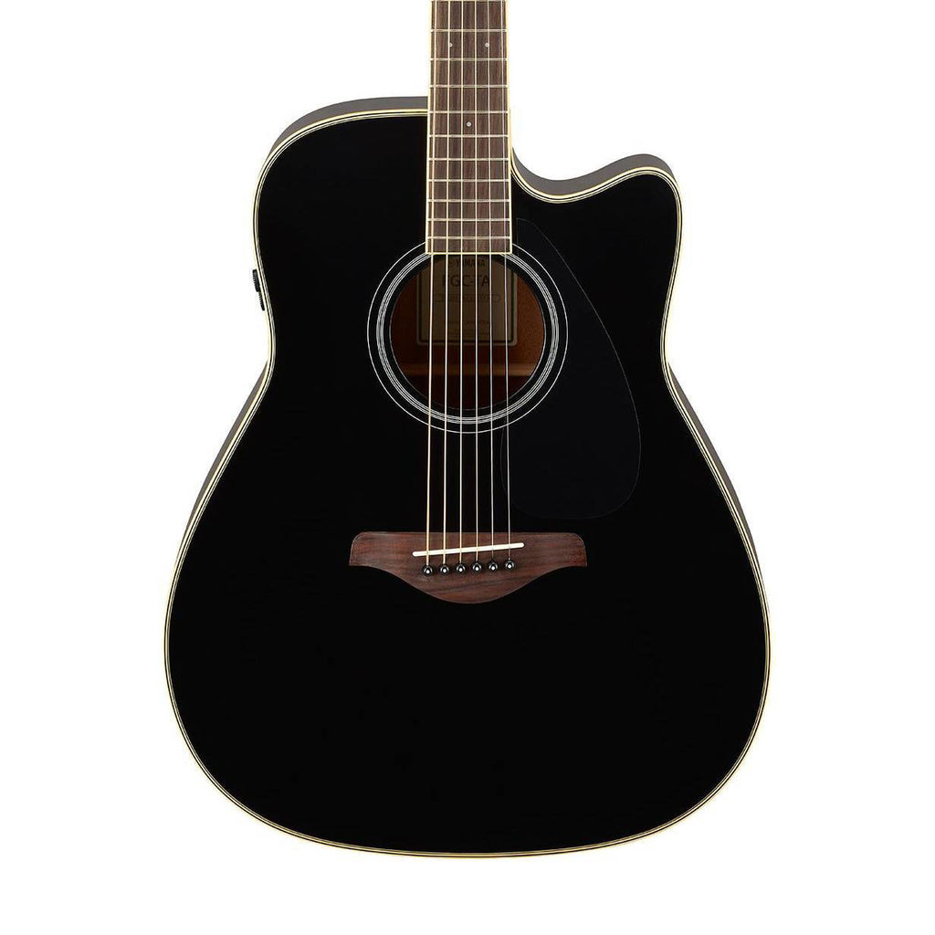 Yamaha FGC-TA Traditional Western Style Cutaway Acoustic Guitar Transatlantic Black