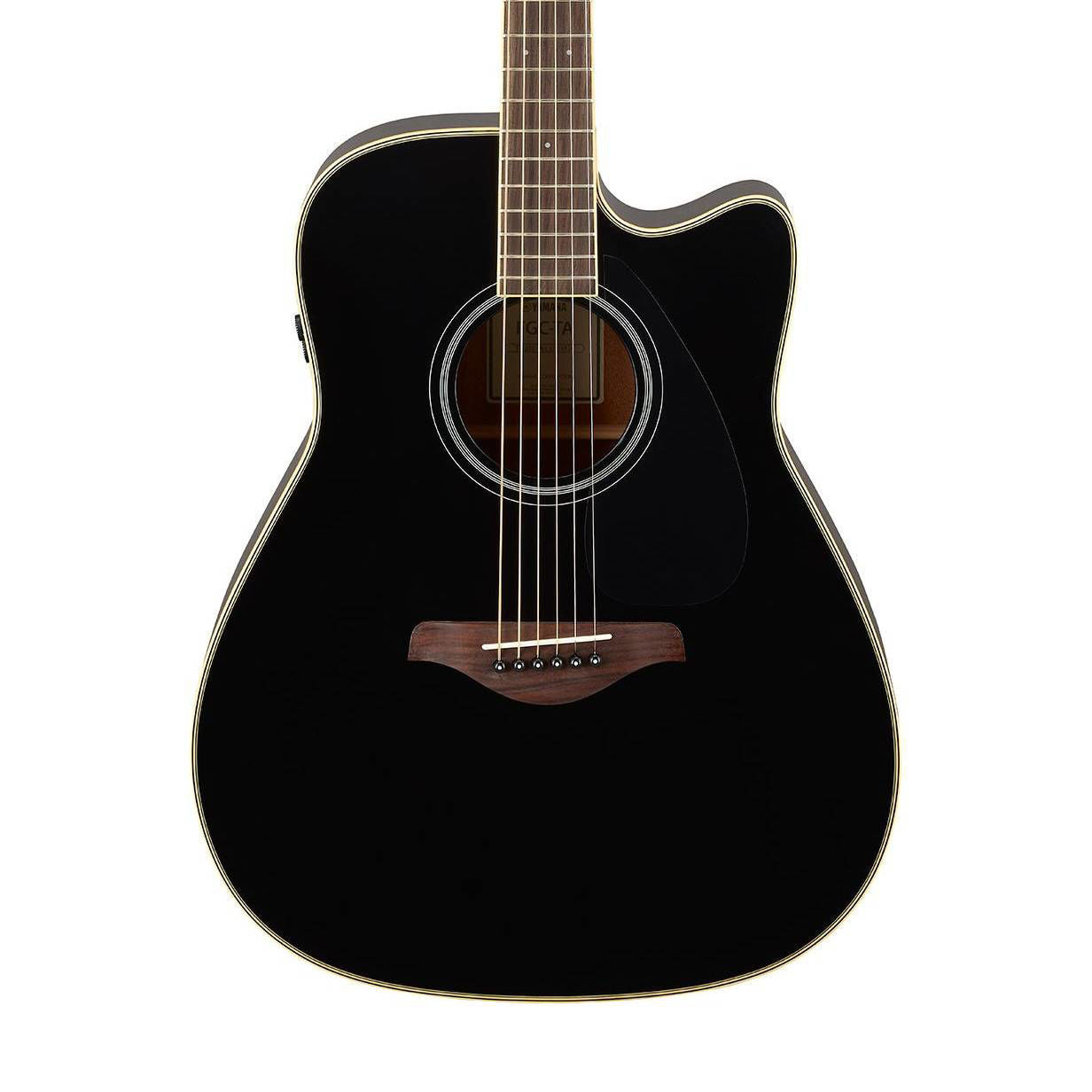 Yamaha FGC-TA Traditional Western Style Cutaway Acoustic Guitar Transatlantic Black