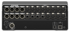 Yamaha DM3S digital mixing console with 22 channels, compact design, and multiple input and control options.