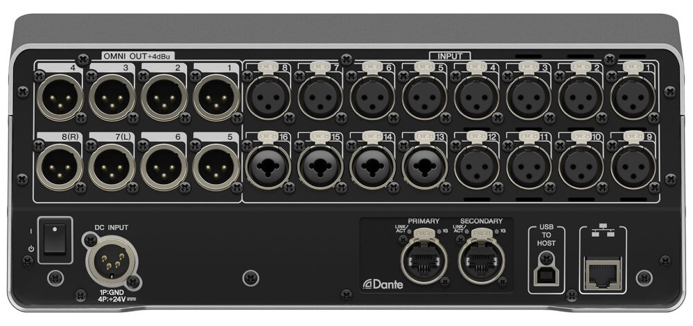 Yamaha DM3-D 22-Channel Compact Digital Mixing Console with Dante