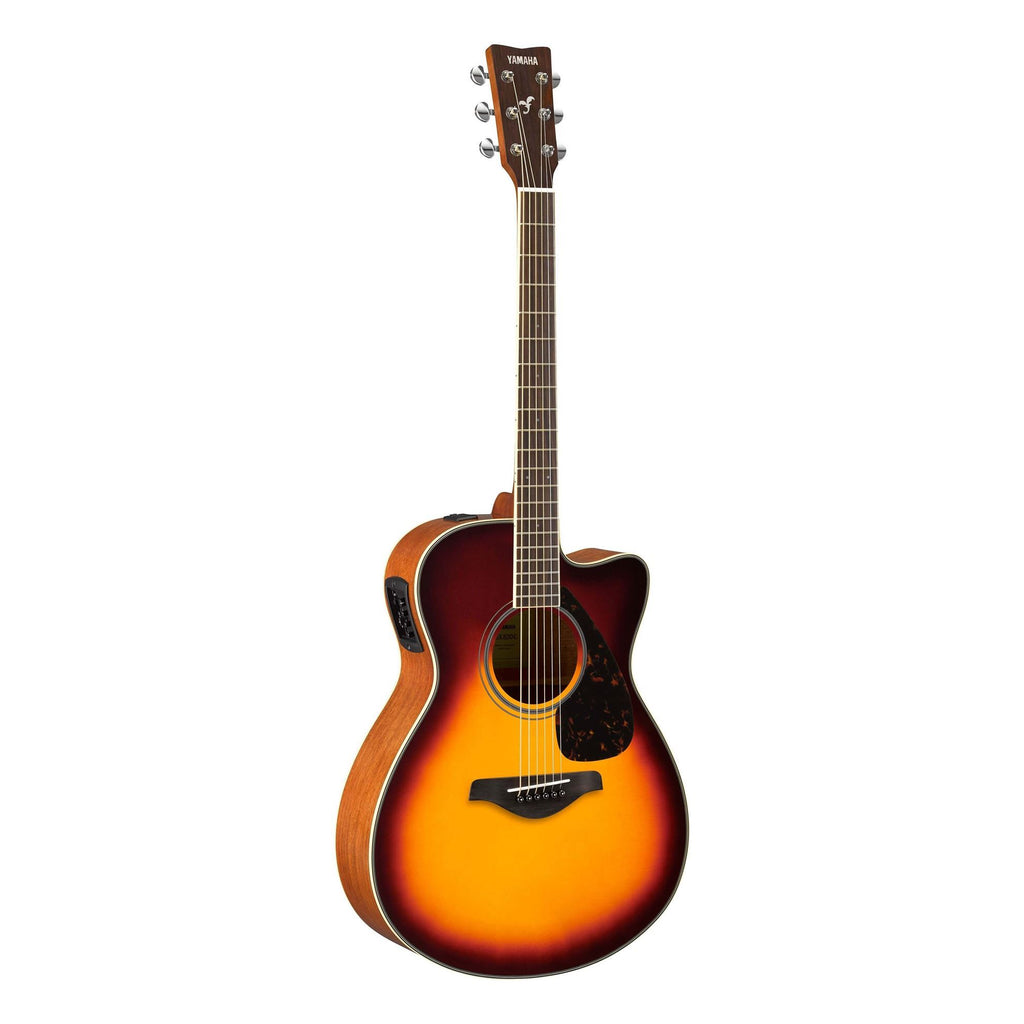 Yamaha FSX820C Dreadnought Acoustic Guitar with Solid Spruce Top in Brown Sunburst