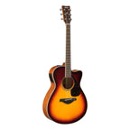 Yamaha FSX820C Dreadnought Acoustic Guitar with Solid Spruce Top in Brown Sunburst