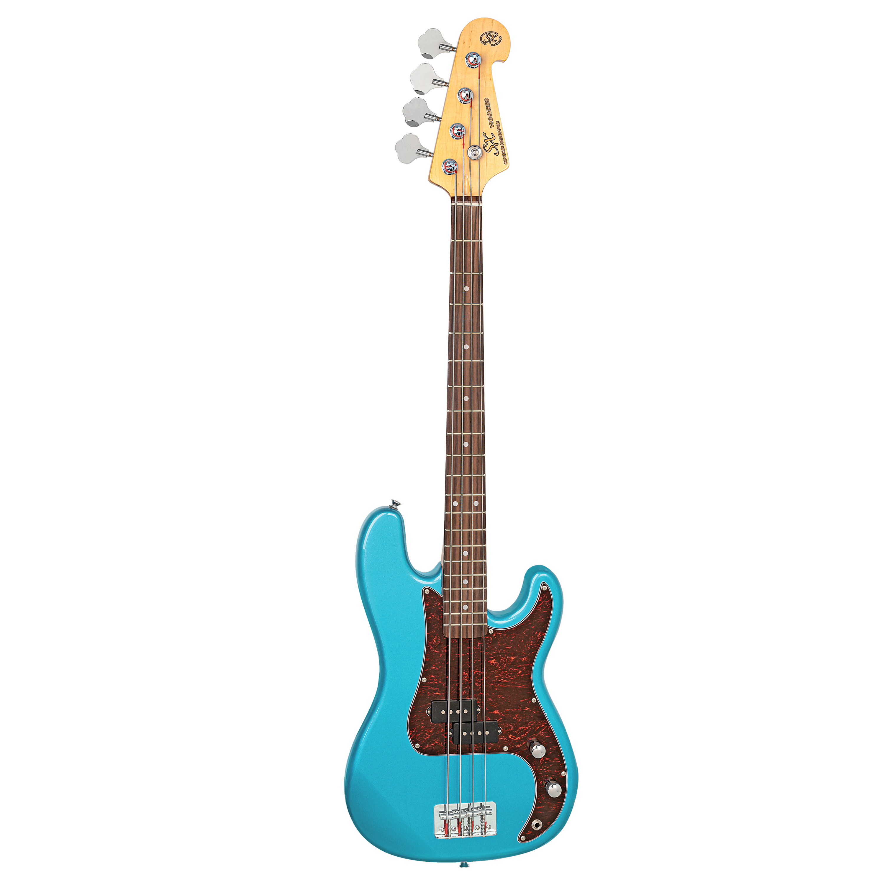SX VEP34LPB 3/4 Size Electric Bass Guitar - Lake Placid Blue